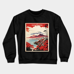 Kagoshima Japan Travel Vintage Tourism Poster Crewneck Sweatshirt